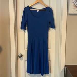 LuLaRoe Vibrant Blue Dress